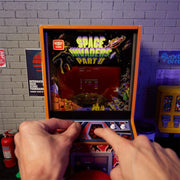 Official Space Invaders Part II Quarter Size Arcade Cabinet + Stool