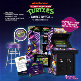 Official TMNT – Turtles in Time Quarter Size Arcade Cabinet (Exclusive Signed Collector's Edition)