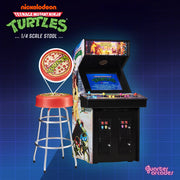 Official Teenage Mutant Ninja Turtles Quarter Size Arcade Cabinet + Free Stool