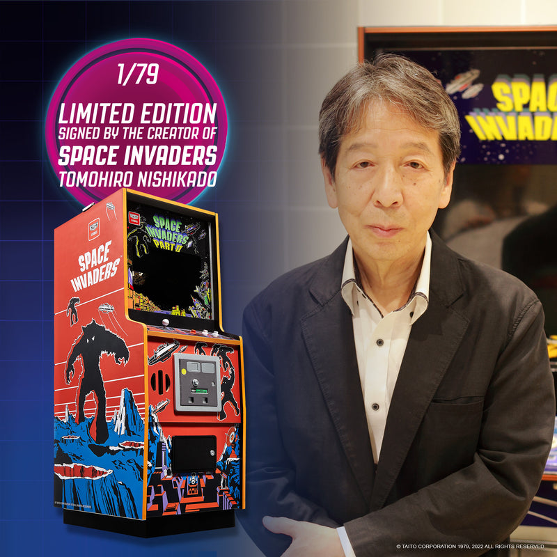 OFFICIAL TAITO SPACE INVADERS Part II Quarter Size Arcade Cabinet (Exclusive Signed Collector&