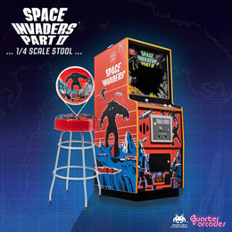 OFFICIAL TAITO SPACE INVADERS Part II Quarter Size Arcade Cabinet + Stool (SOLD OUT)